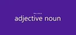 Link to Adjective Noun