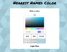 Link to Nearest Named Color